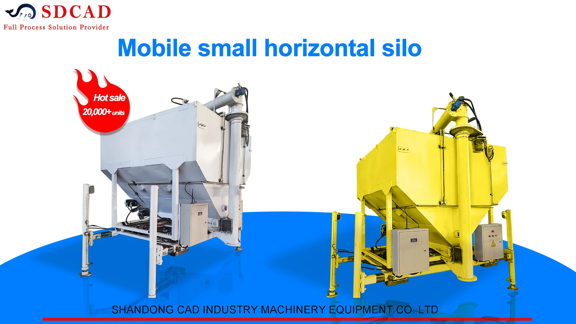 Construction Machinery Industry Customized small Low Profile Portable Cement Silo