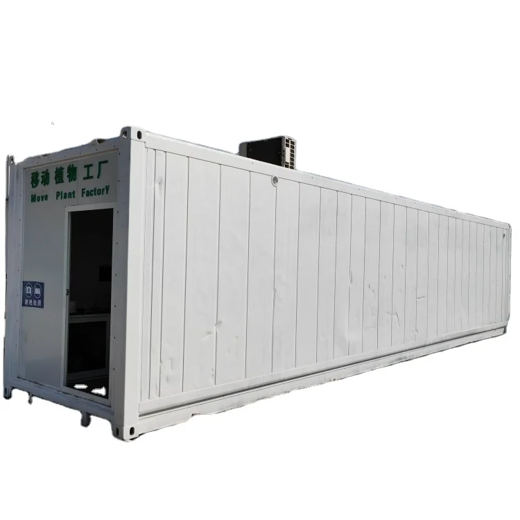 40ft Shipping Container Microgreens Container Hamp Vertical Hydroponic Farming Container