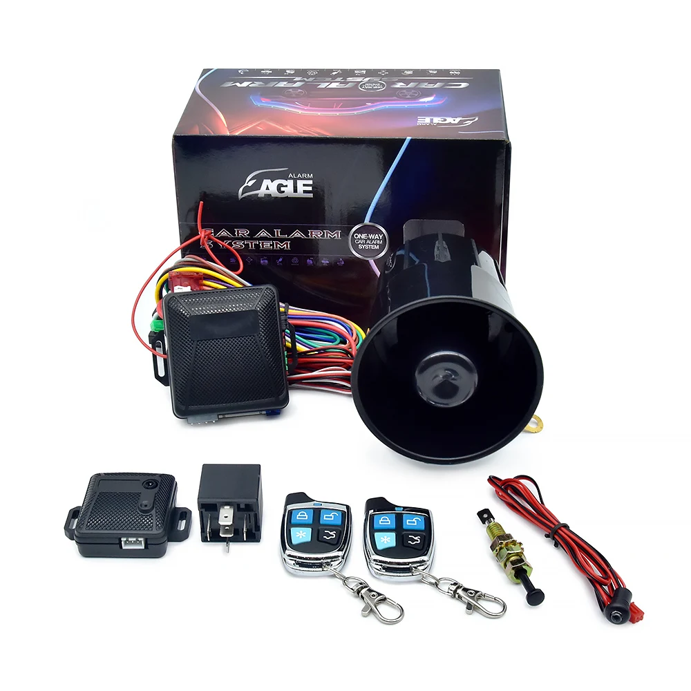 wholesale universal smart key lcd two way anti theft engine start stop remote control keyless entry car alarm system with remote