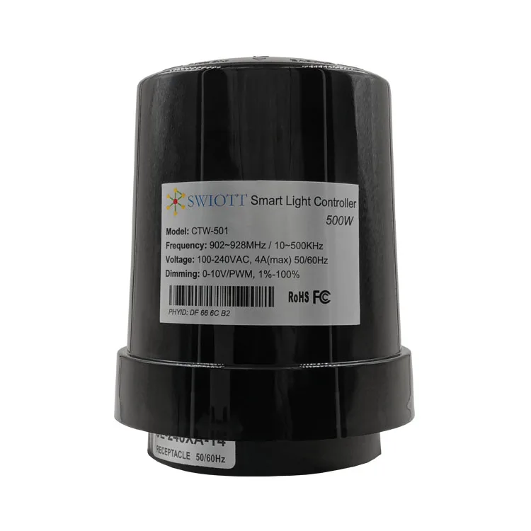 CTW501BH Wireless 0-10v Pwm Dimmer Iot Devices Sensor Nema Street Light Controller