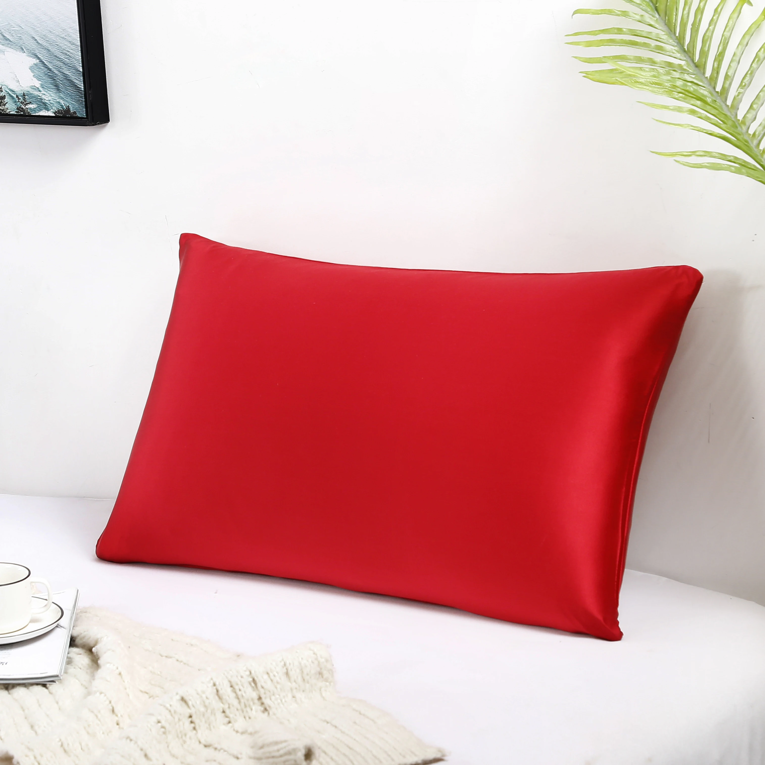Factory outlet silk Pillow Case 100% Mulberry Silk pillowcase  With Hidden zipper