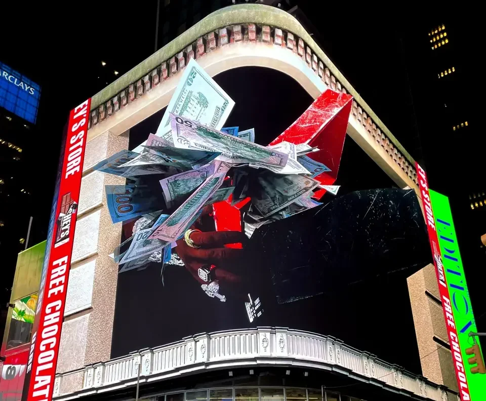 Naked Eye Hologram Technology Immersive Advertising Interactive 3D Video Wall Screen Outdoor 3D