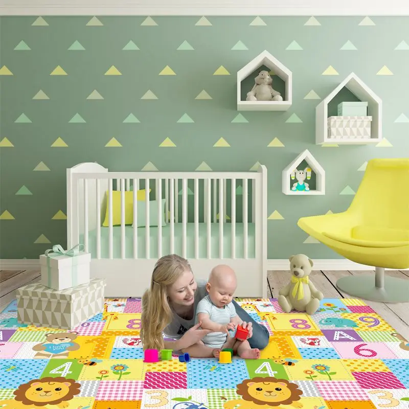 Eco-friendly Baby Mat Soft Folding Floor XPE Children Foam Playmat Foldable baby Play Mat For Kids yoga mat non slip