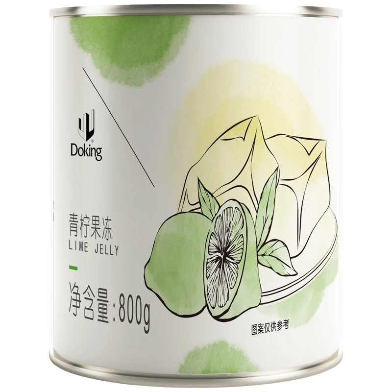 Doking Hot selling Aiyu jelly HACCP ISO HALAL certificates instant Lime Jelly  for bubble tea drinks milk tea ingredients