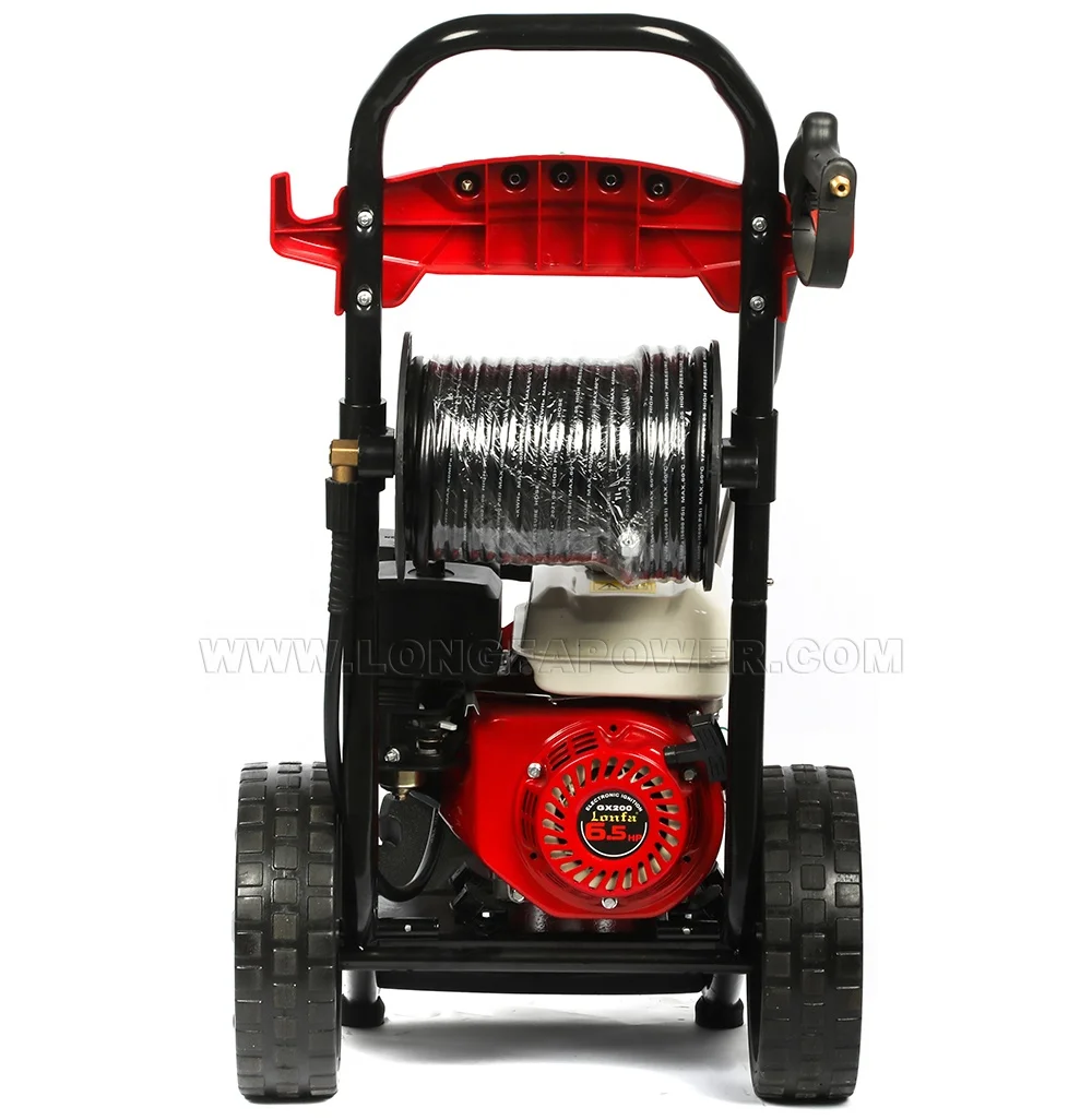 Мощность шайба мойка высокого давления 2600 фунтов/кв. дюйм 6.5HP бензиновый портативный очиститель в станке установлено 4 насадки клейкая лента для промышленного