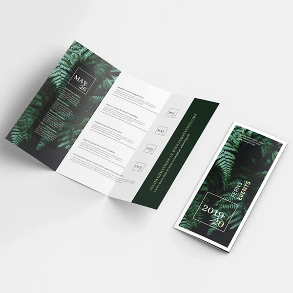 Manufacture Custom Waterproof A4 A5 Promotion Folded Flyer Printing Video Brochure Card Printing Service