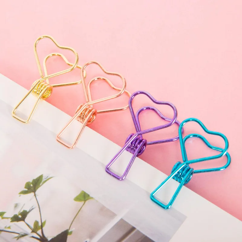 Professional Customized Multicolor Paper Binder Clips Stainless Steel Paper Clamps for Office Supplies School Personal Document