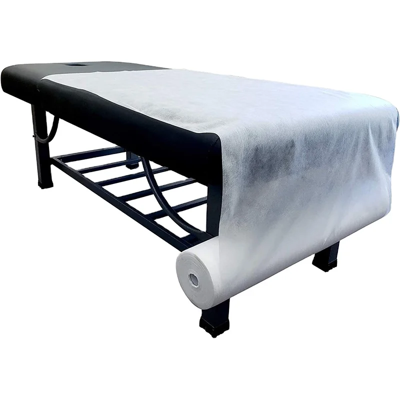 Disposable Non Woven Bed Sheet Roll Massage table paper roll Disposable Fitted Sheet Covers for Massage Table and Facial Bed