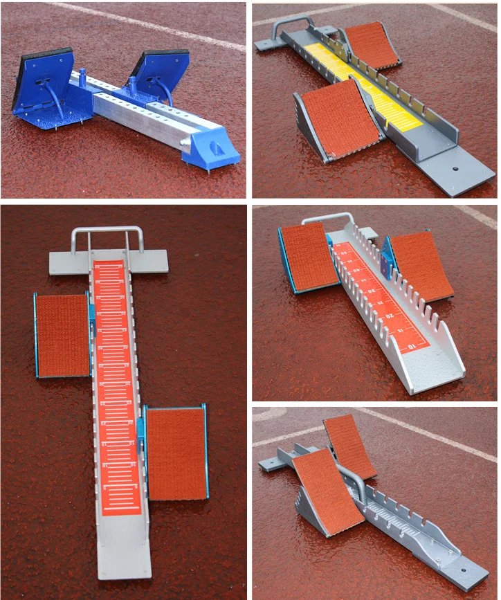 Factory Direct Aluminum Alloy Adjustable Athletics Track And Field Equipment Athletic Starting Blocks