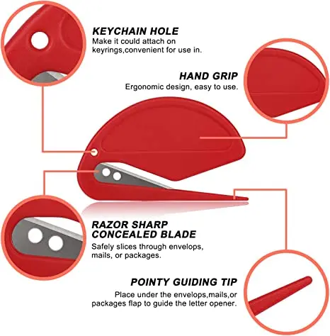 Карманная мини-открывалка для писем, открывалка для конвертов, открывалка для бумаги