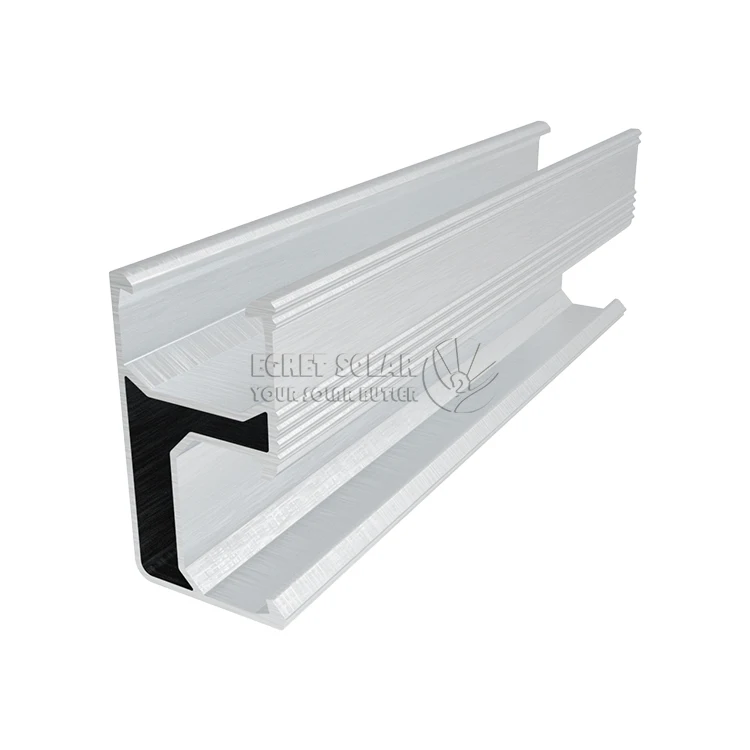 Factory Price Solar Panel Aluminum Racking Rail Less Module Solar Mounting Rail Commercial East West Solar Rails