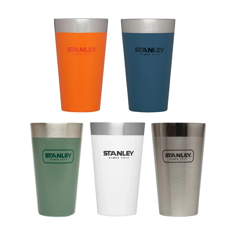 Stanley, 473 мл, Крытый домашний термос для охлажденного кофе, чашка, Минималистичная кружка для питья воды и пива