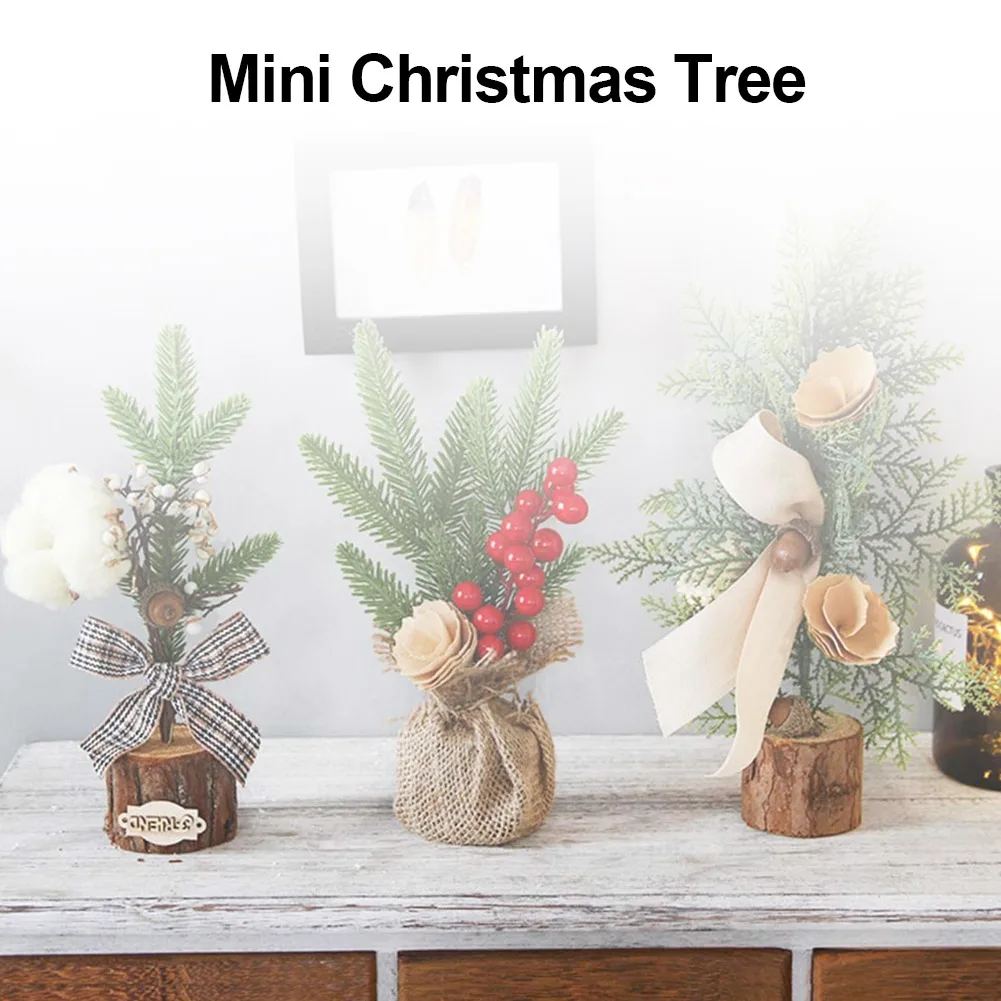 
Christmas Tree Mini Vivid Miniature Model Tree for Home Home Decoration 