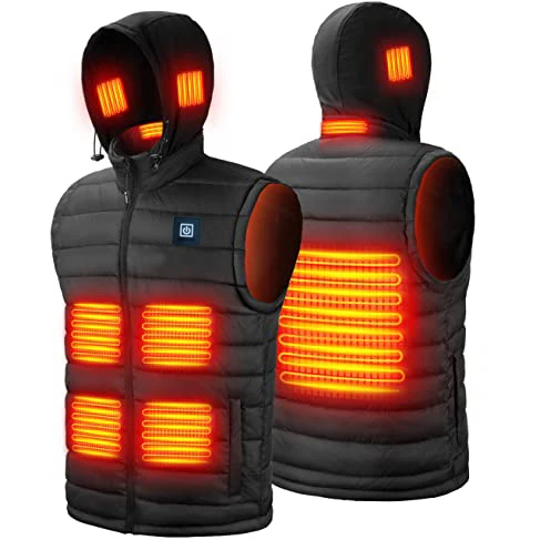 USB 5V electronic heated vest thermal electric smart black long sleeve waterproof carbon fiber women mens xs shenzhen