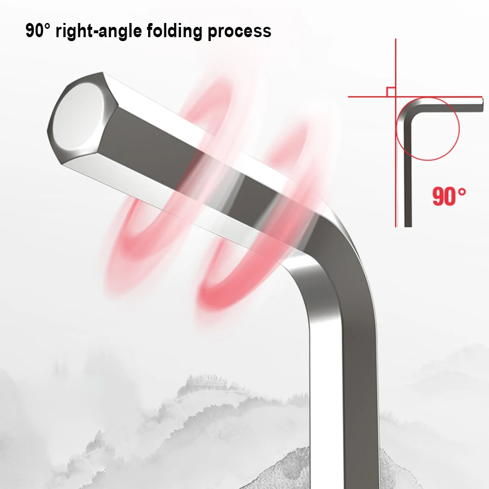 1.5mm-19mm Cr-V Allen Wrench Hex Key Spanner Set With Long Ball End Long Ball Point Hex Allen Key L Type Wrench