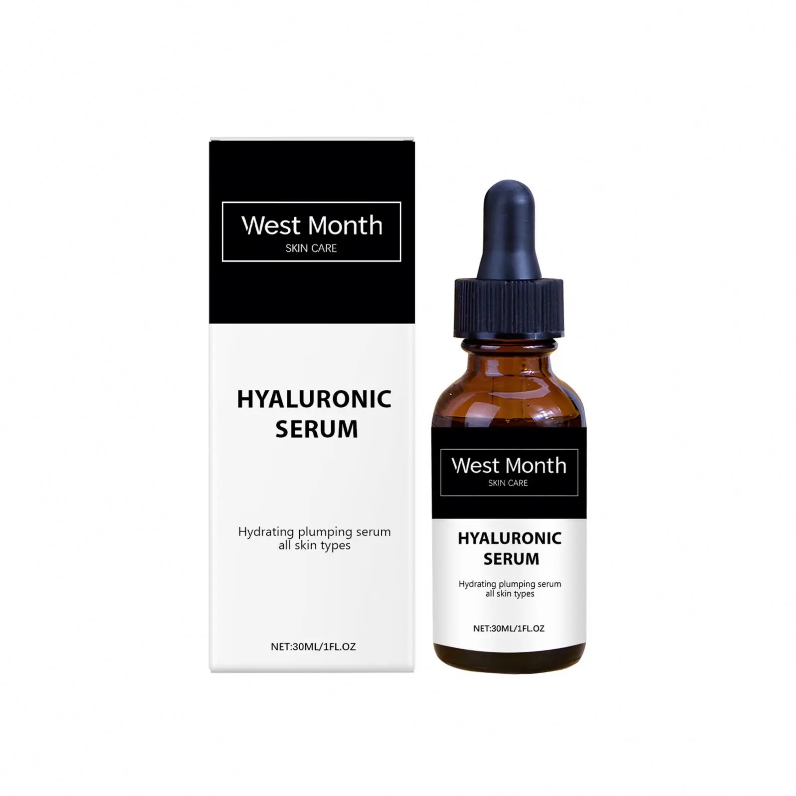 West Month Hyaluronic Acid Wrinkle Essence To Fade Fine Lines Deep Moisturizing Long-Term Moisturizing To Improve Skin Tone