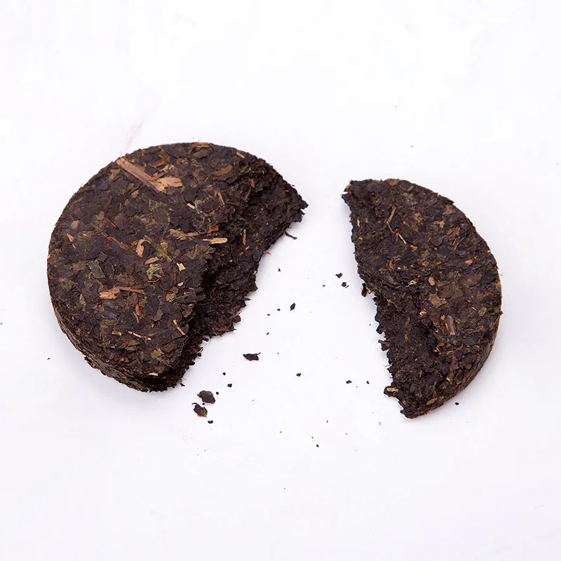 
Chinese tea leaves organic 20g easy cooking sliced black/dark tea brick 