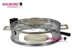 Pizza Ring With Rotisserie Kit for 22.5 Inches Kettle Grill Pizza Ring Kit with 4.5V DC Motor Pizza Tool Sets For Grilling