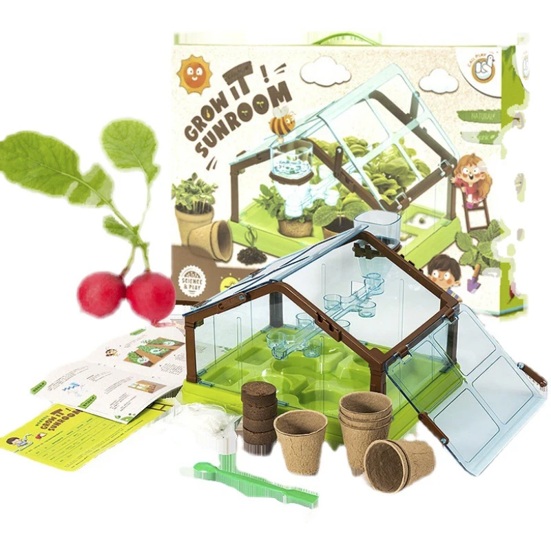 Oem Logo herb garden starter kit подарочные наборы креативные Обучающие садовые игрушки для детей идеи подарков 2022