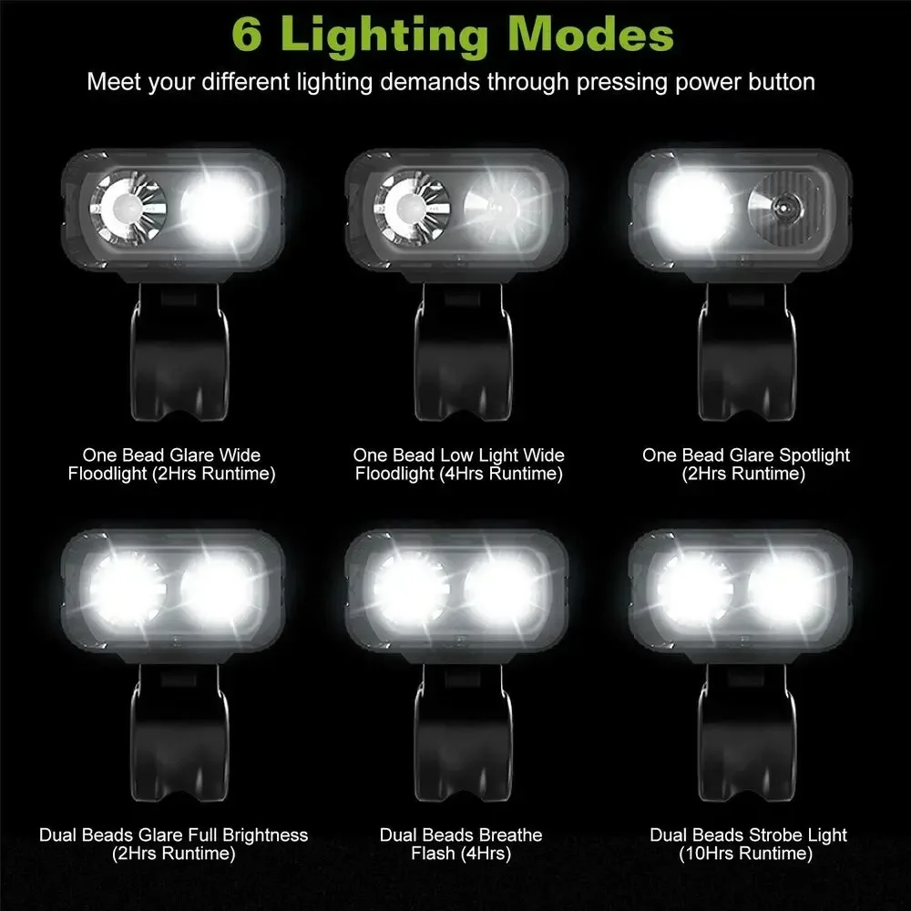 Bicycle Light T6 LED Front USB Rechargeable MTB Mountain Bicycle Lamp 1000LM Bike Headlight Flashlight Cycling Scooter tail