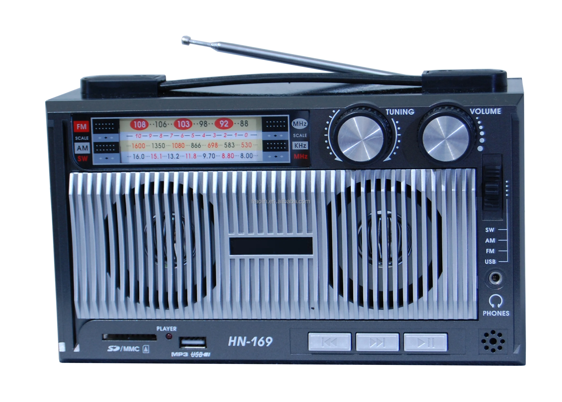 Винтажное Ретро Производство Dongguan классический дизайн USB sd am fm винтажное деревянное