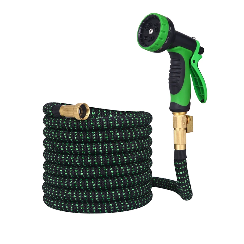 Lightweight Extendable 100ft Plastic Garden Hose Watering Extension Hose for washing car; watering garden