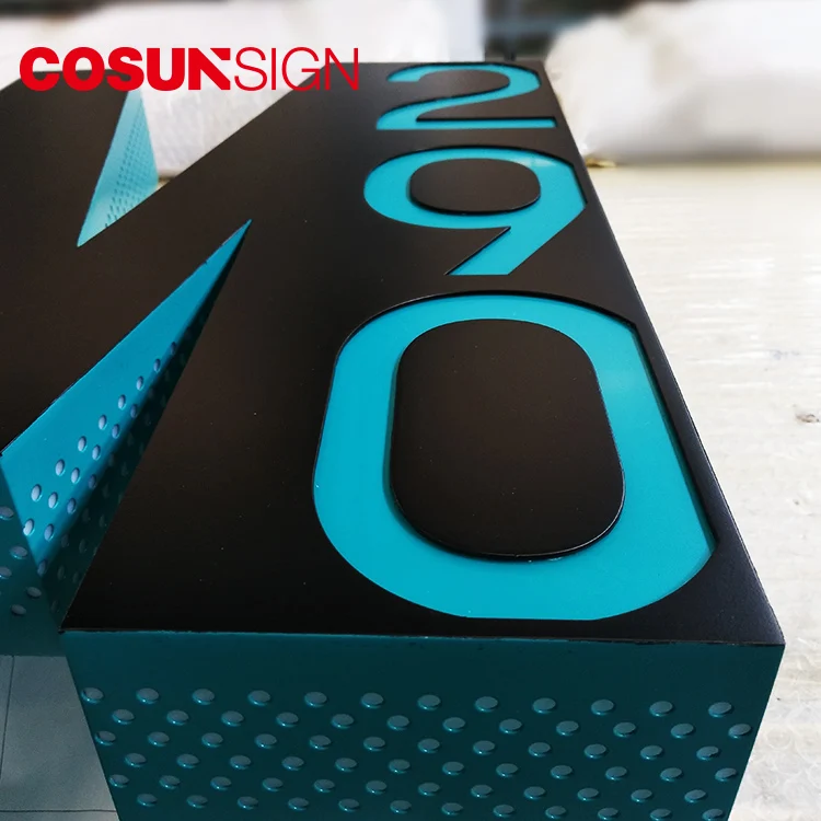 Single color push through led pharmacy cross module signage