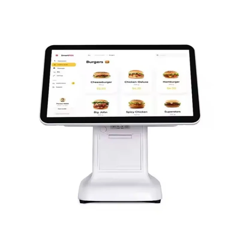 Windows 15 6-дюймовый сенсорный ЖК-экран Msr POS система с термопринтером 58/80 мм и 2D сканером