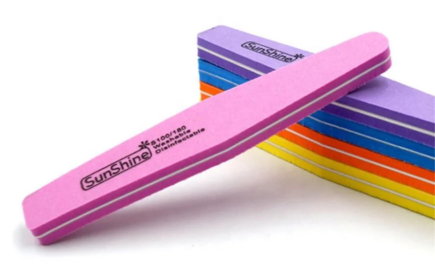 
Sunshine Diamond nail buffer nail Sponge File 100/180 Grit Nail File Disposable Washabale 
