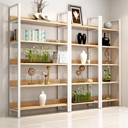 Hot Selling Wooden Modern Bookshelf 4-tier Multi-layer Easy Assemble Book Rack Bookshelves