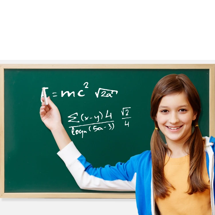 Factory custom size wooden frame message chalk board blackboard for kids