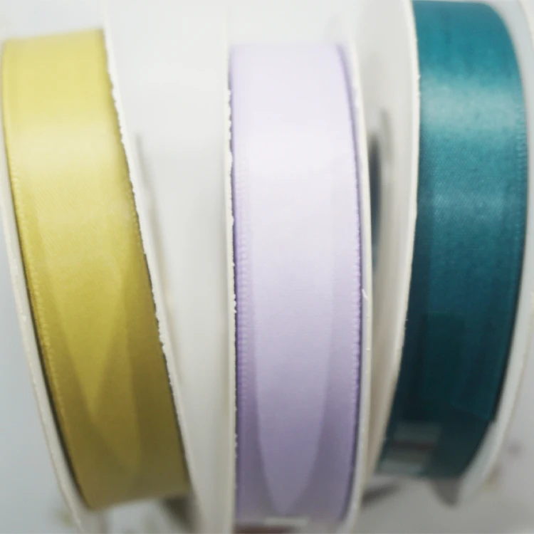 Luxury Custom Ribbon Roll Wholesale Gift Packing 196 Colors ribbon White Pink Polyester Satin Christmas Ribbons