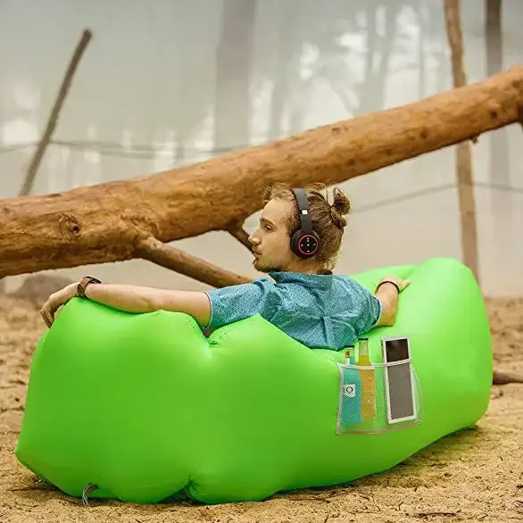 Sofa Bed Inflatable Sofa Recliner Sleeping Lazy Bag High Quality Camping Outdoor Camping Air Mattress Sofa Beach mattress