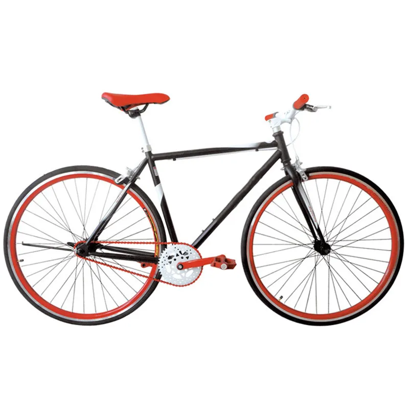 Fashionable 700C Carbon Frame Mountain City bikes 7 Single speed spoke wheel Color Style Road Bike Bicycle