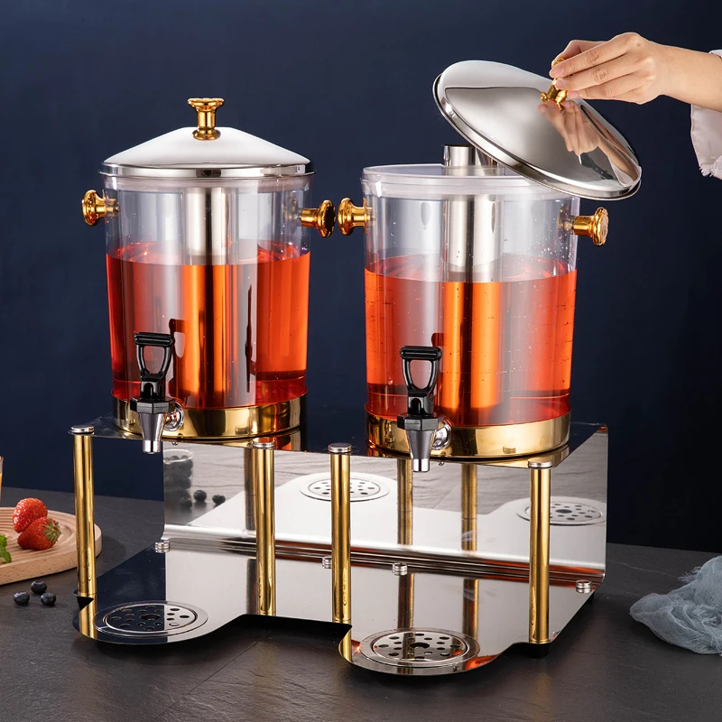 Self-service Desktop Juice Cold Dispenser Stainless Steel Self-service Barrel Beverage Juice Dispenser