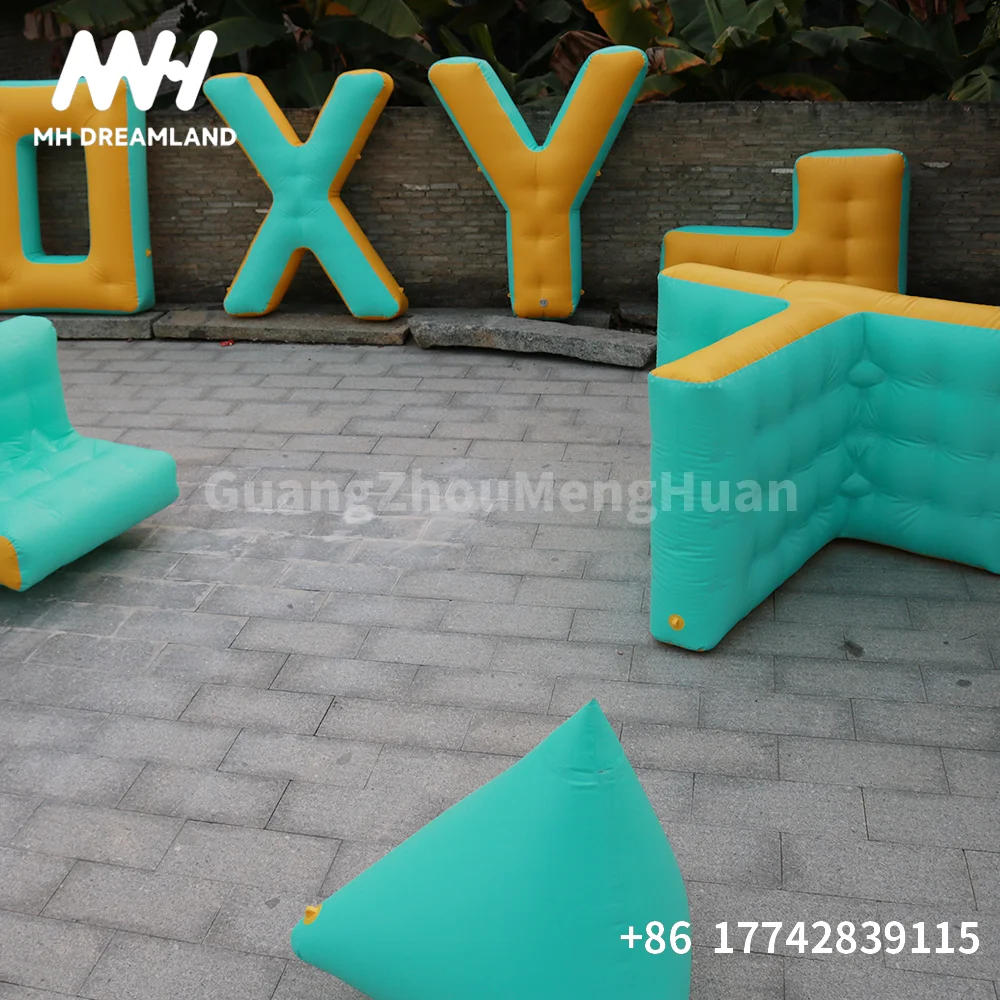 Outdoor PVC Inflatable Customised Bunker Shooting Game Paintball Obstacles Air Bunker for CS Archery Tag