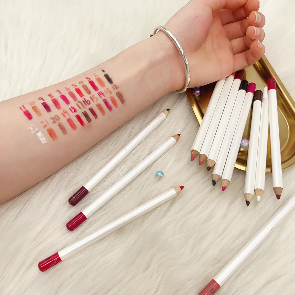 Wholesale Personalised lip liners Long Lasting Brown Lipliner Vegan Cruelty Free Best Cream lip liner Private Label