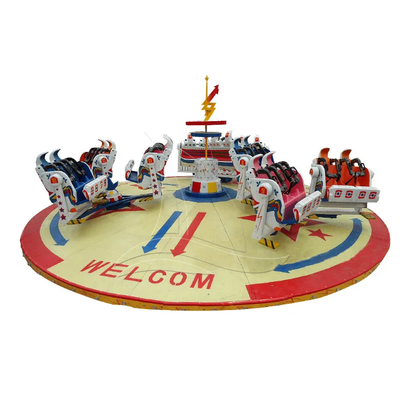 Factory price outdoor carnival funfair amusement games rotary break dance luna park crazy dance rides for sale