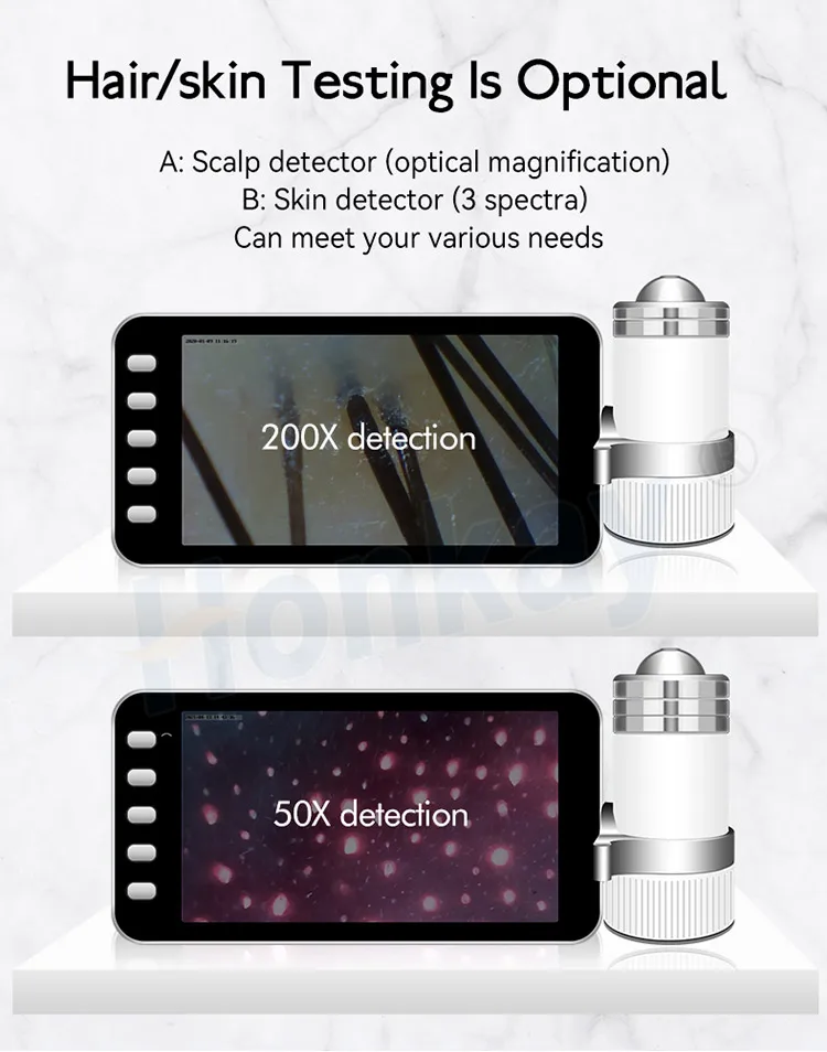 2024 Professional hd hair Analyzer scalp Analyser Portable Beauty Machine hair Scanner