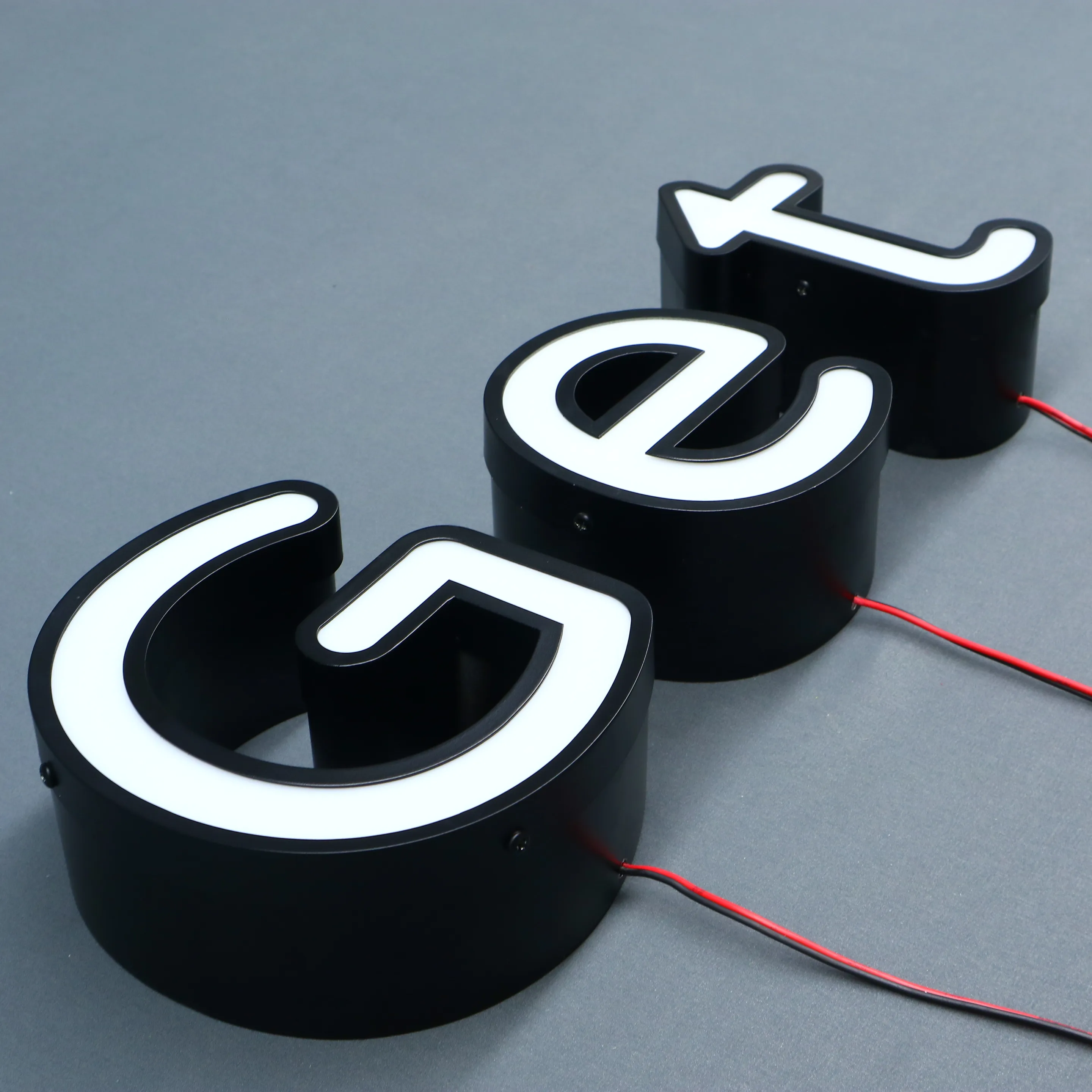 led signage manufacturers channel letters on raceway aluminum sign letter for corporate signage