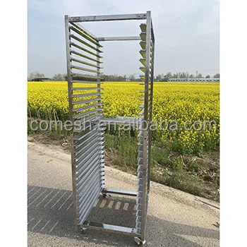 Stainless steel mobile 15-layer baking cake rack can be disassembled into a bakery special thickened baking tray rack