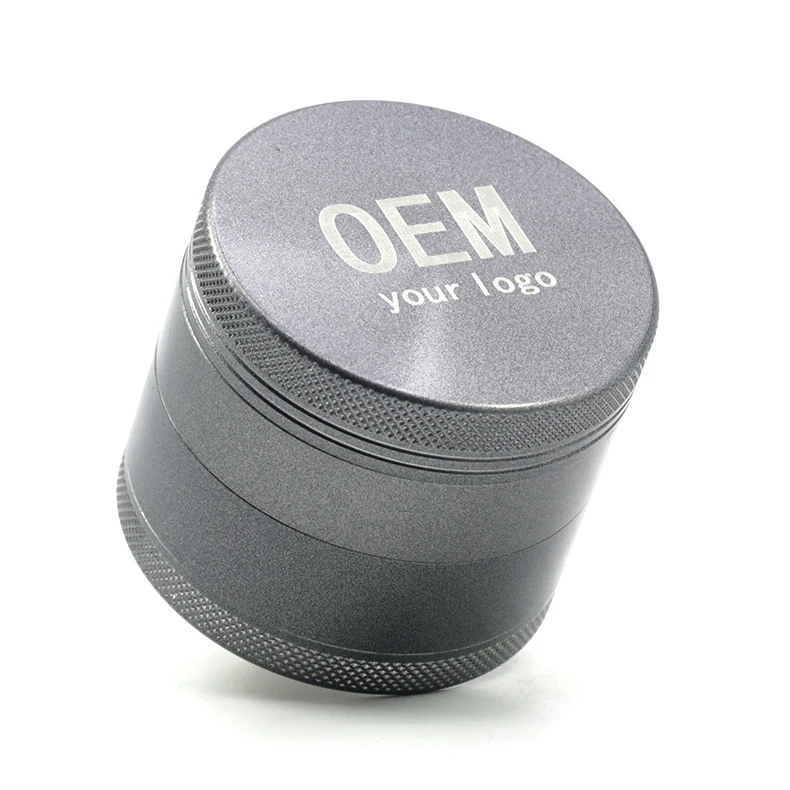 Custom herb grinder 4 layer ceramic paint and rubber paint aluminum metal tobacco herb grinders