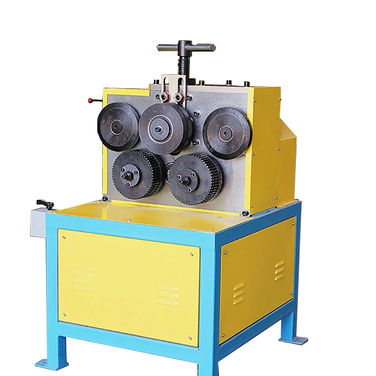 JY-50 Steel plate HVAC duct Electric round Pipe Tube Angle steel Iron Bender H Channel Rolling Angle iron bending machine