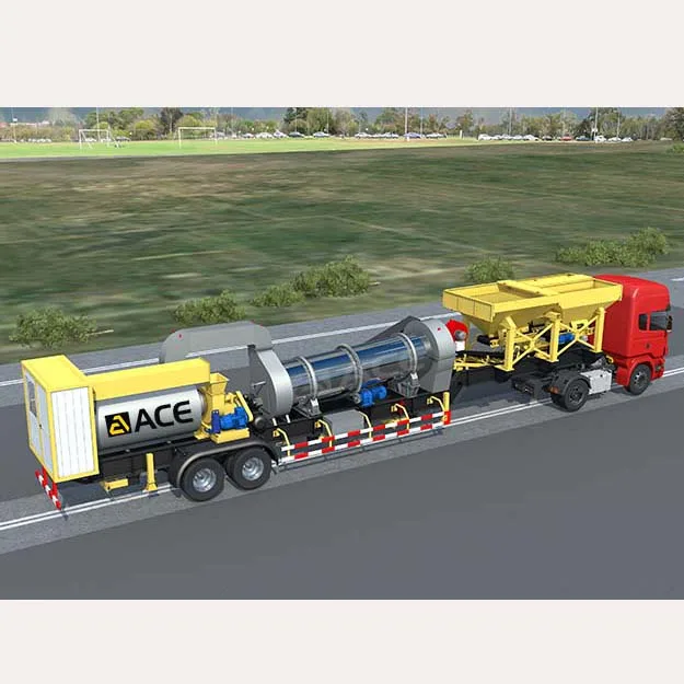 CMB Super-mobile Asphalt Plant CMB40 model mini mobile asphalt patching plant mobile hot asphalt drum mix plant made in China