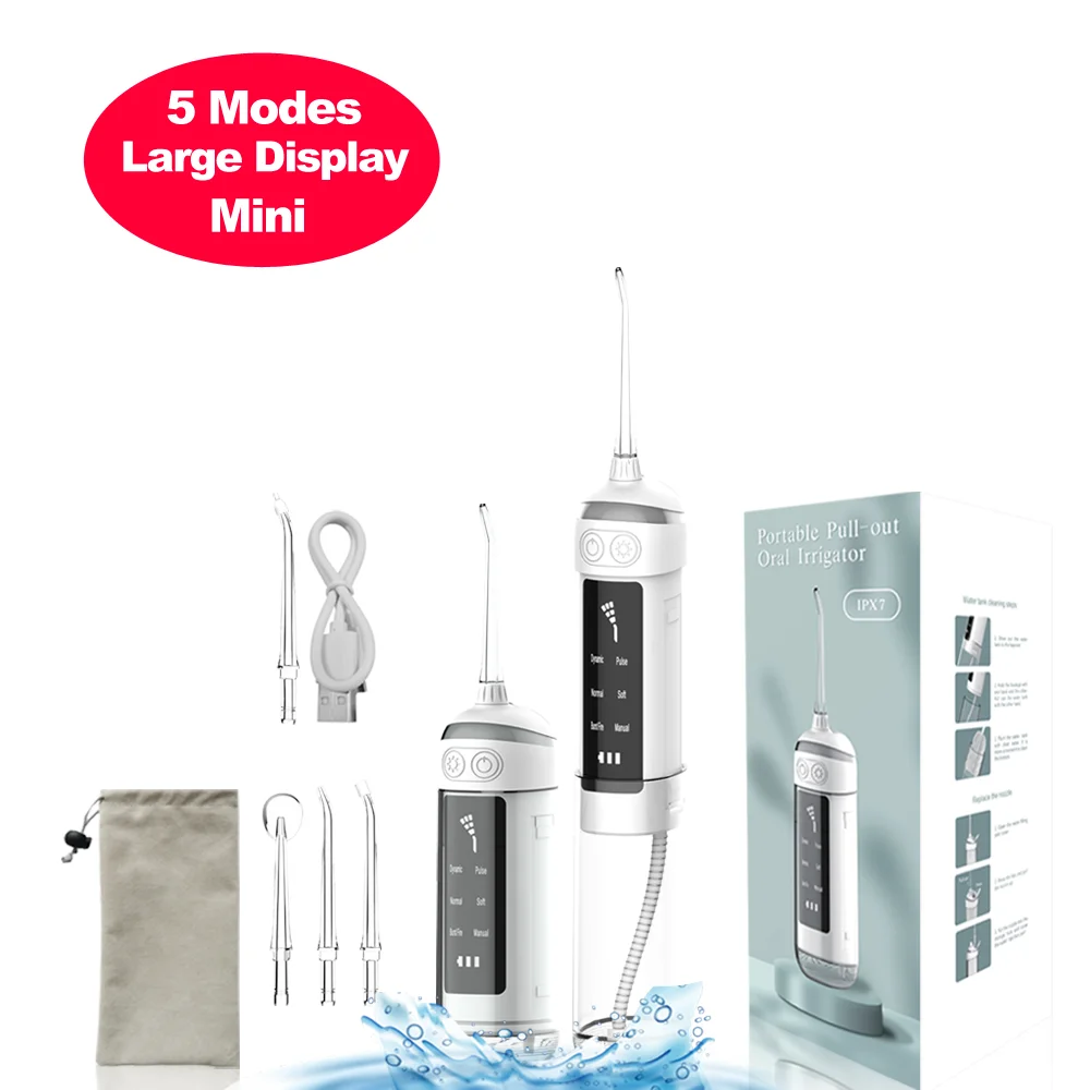 OEM L13 portable rechargeable teeth cleaner cordless tooth rotatable usb oral water irrigator