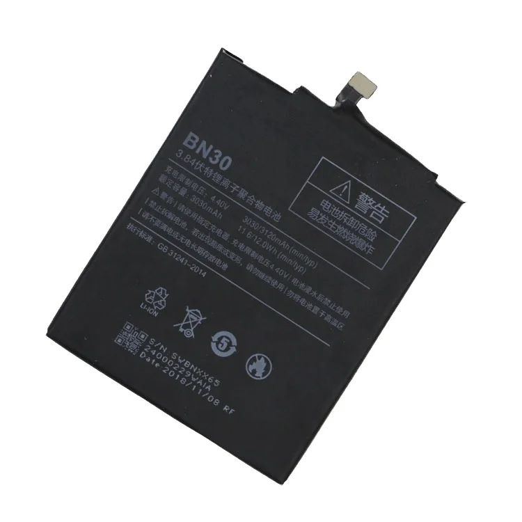 Replacement Li-ion Lithium Battery BN30 For Xiaomi Redmi 4A Replaceable phone battery