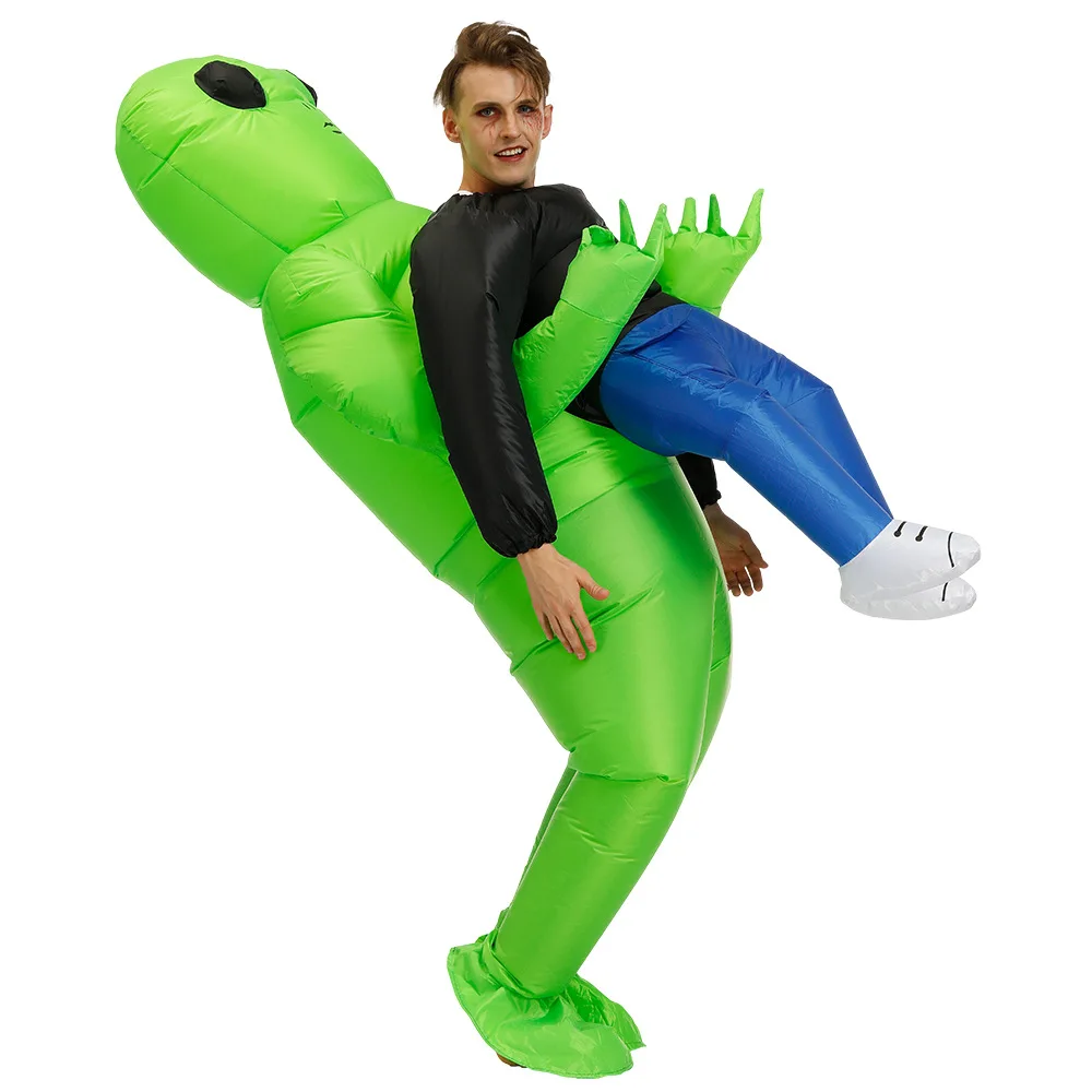 Adult Costume Funny Inflatable Green Alien Costume Inflatable Theme Party Costume