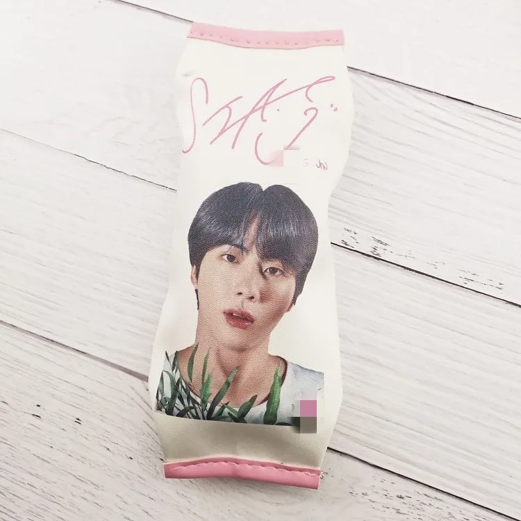 Kpop Bangtan Boys Blackpink V JK JIMIN JIN JH RM SUGA Canvas Storage Bag Pencil