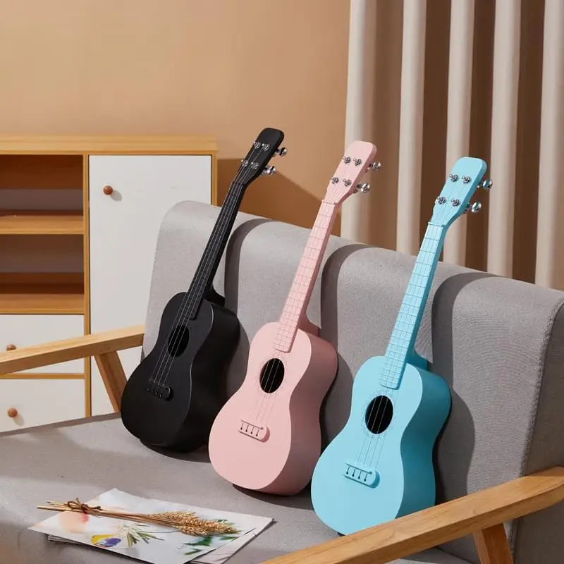 chenies professional brass instrument for musical   white color cheap ukulele china supplier acrylic colorful ukelele