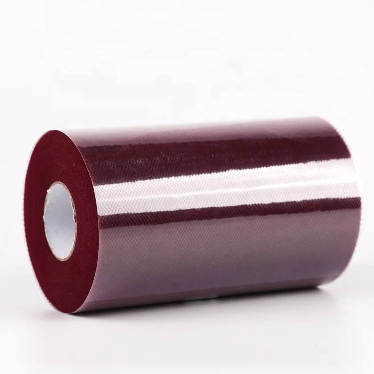 В наличии 6 дюймов из мягкого нейлона и шифона со вставками в полоску, полиэстер ткани деко рулон тюля сетчатая юбке-пачке для младенцев свадебное платье с вуалью для девочки юбка праздничная вечеринка украшения ко дню рождения